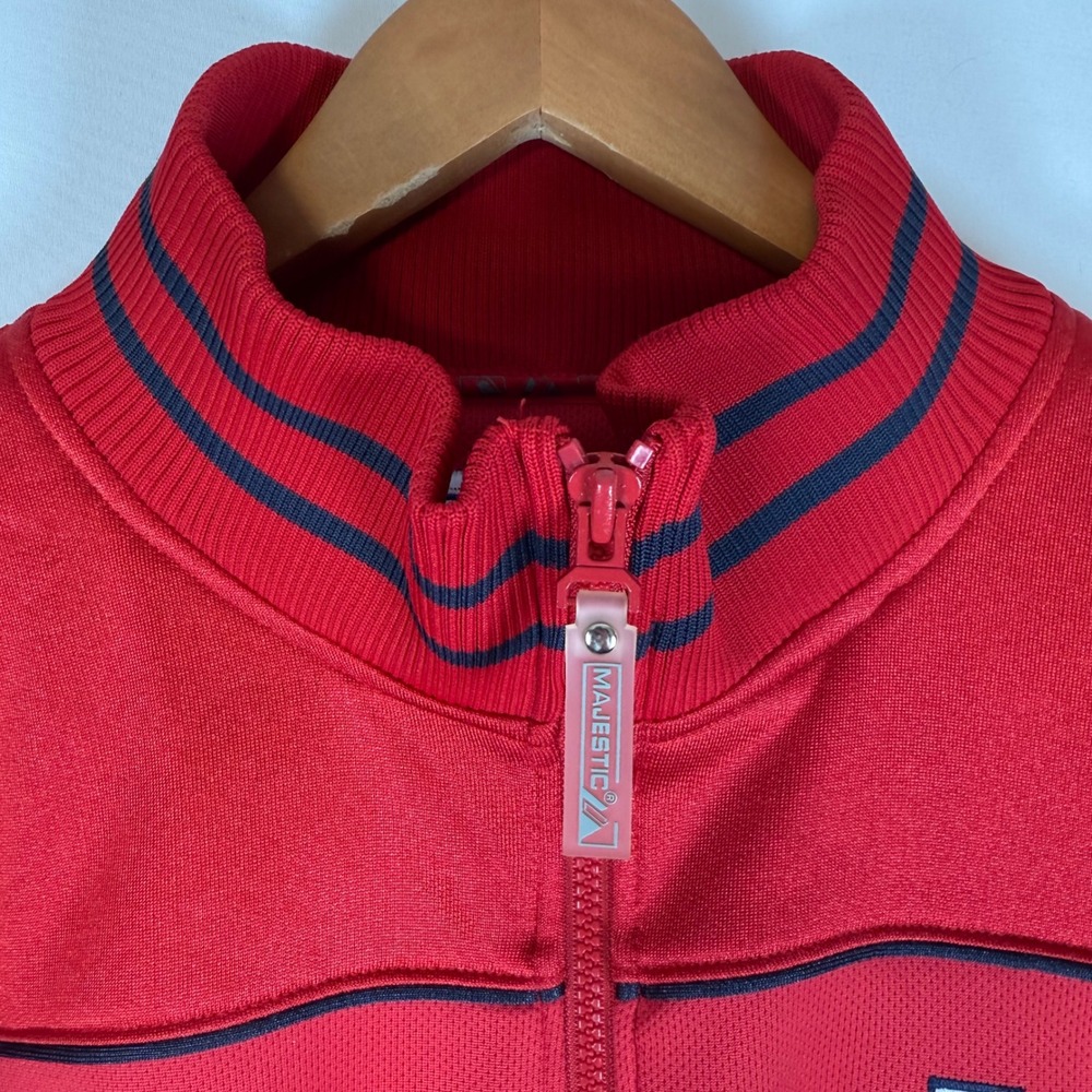 VTG Majestic St Louis‎ Cardinals MLB Authentic Collection Track Jacket Red L - Picture 5 of 16